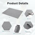 120Pcs 9.8 x 13 Inch Oil Absorbent Pads Oil Mat Water Absorbent Mat Oil Spill Mat for Absorbing Protecting Home Garage Basement Weight Dimpled Pad Replacement Automotive Accessories