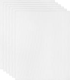 PATIKIL 8x10 Canvas Boards for Painting, 6 Pack 100% Cotton Square Triple Primed Stretched Blank Art Canvas Panel Bulk Thin for Acrylic, Oil, Tempera Paints, White