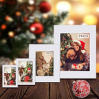 Egofine 8x10 White Picture Mats Pack of 11, Frame Mattes for 5x7 Pictures, Acid Free, 1.2mm Thickness, with Core Bevel Cut