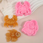 1 Pcs Vivid Ocean Theme Fish Fondant Mold, Cute Fish Candy Silicone Mold for Cake Decoration, Cupcake Toppers, Chocolate Candy Craft Dough, Chewing Gum, Resin Clay, Bath Bomb