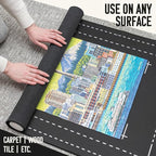 Puzzle Mat for Jigsaw Puzzle Fits 1500 1000 500 Piece Puzzles Roll-Up Puzzle Mat for Adults Kids Storage & Transport by Amuzi