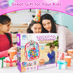 Bean Bag Toss Game for Kids - 5IN1 Kid Cornhole Toys Set, Over 3 Years Toddlers Children Backyard Beach Lawn Outdoor Indoor Throwing Toy to Boys Girls Birthday Family Party Christmas Easter Gift
