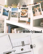 Large Binder Clips 1.25in 12-Pack - Heavy Duty Clamps for Files & Food Bags