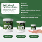 DWIL Matte Finish Furniture Paint - 5 Oz Wood Paint for Cabinets, Doors, Tables, and Dressers Refinishing - Water-Based, Non-Toxic & Odorless, Easy to Apply(Bronze blue)-Trial Pack