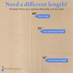 Wood Square Dowel Rods 3/16-inch x 48 Pack of 10 Wooden Craft Sticks for Crafts and Woodworking by Woodpeckers