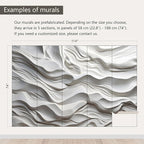 AFZEVEB-3D Stereo Relief Lines Living Room Background Wallpaper Mural 114"x74"(Not Peel and Stick)