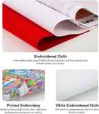 Foxhool Beginners Cross Stitch Kits Stamped Full Range of Embroidery Kits for Adults DIY Cross Stitches kit Embroidery Patterns for Needlepoint kit-Lying Eagles 17.7x17.7 inch