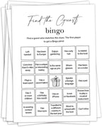 Birthday Party Games, Find The Guest Bingo, 25 Pcs Card Set for Guests, Fun Birthday Game for Teen Adults – A08