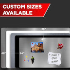 Diamond Life Magnetic Board - Memo & Vision Board for Home, School & Office - Magnet Board for Kids - Pre-drilled Mounting Screws Included (Stainless Steel 16"x24")