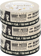 Paper House Productions Harry Potter 3-Pack Set of 2 Foil Accent Washi Tape Rolls for Scrapbooking and Crafts - Daily Prophet News