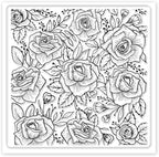 CHGCRAFT Polymer Clay Texture Sheets Rose Background Silicone Texture Stamp Sheets for Polymer Clay Texture Mat for Making Earrings Jewerly, Polymer Clay Earrings Tools, 5.5x5.5inch