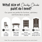 Chalky Chicks All-in-One Chalk Paint for Furniture or Cabinet - 16 Fl Oz - Matte Finish Alaskan Brown Bear for Metal, Wood Furniture Paint - No Sanding All-in-One for Home Decor & Crafts, USA Made