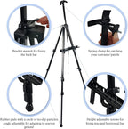 Art Painting Display Artist Easel Stand,Ns Jymb Portable Metal Adjustable Easels for Painting Canvases Height from 17 to 66 Inch - Carry Bag for Table-Top/Floor Displaying and Wedding Signs - Black