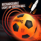 Upgrade Rechargeable Glow in The Dark Ball Toys Birthday Gifts for 6 7 8 9 10 11 12 13 14 15 Year Old Boys, Sports and Outdoors Light Up Ball Games for Teen, Kids Boys Toy Stuff Ages 6-15