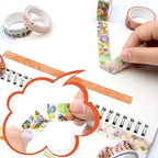 MPOPUUL Gold Foil Washi Tape Set 12 Rolls - Blooming Masking Tape, Decorative Tape for Bullet Journals Supplies, Gift Wrapping, DIY Crafts, Scrapbooking, Planners