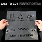 EGOSKY 15 Pack 6 Mil Mylar Sheets, 12 x 12inch Clear Blank PET Blank Stencil Material, Make Your Own Stencil Compatible Vinyl Cutting Maching