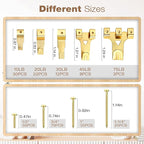 322Pcs Picture Hanging Kit, Professional Picture Hangers with Hooks, Nails, Wire, D Rings, Sawtooth Hangers ,Eye Hooks and Level–All-in-One Wall Hanging Kit for Frames, Mirrors, Photos & Art