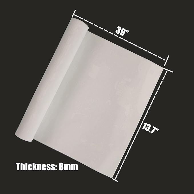 OISAKLD EVA Foam 2mm-10mm 13.7"×39" Craft Foam Sheet 74 kg/m³ Cosplay Foam for Craft Model Cosplay 8mm
