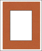 11x14 Mat Bevel Cut for 8.5x11 Photos - Acid Free Basketball Texture Precut Matboard - For Pictures, Photos, Framing - 4-ply Thickness
