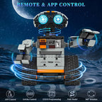5in1 STEM Robot Building Kit for Kids 6-14+, APP & Remote Control STEM Robot Dinosaur Car Building Toys for Kid Science Learning, 688 Pcs DIY Building Blocks Set, Boys Girls Birthday Xmas Gifts Ideas