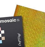 VViViD Mosaic+ Crafting Vinyl (Gold Holographic Glitter, 1ft x 5ft)
