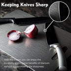 Titanium Cutting Board - 1 pack Titanium Cutting Boards for Kitchen,Double Sided Titanium Cutting Mat（11.81 * 17.91in）