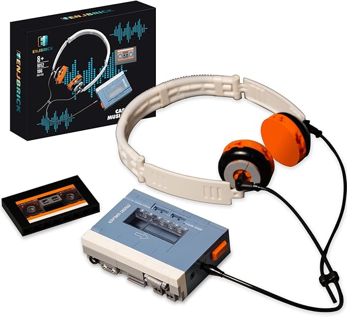 Creator Music Player Building Set Compatible with Lego for Adults,Christmas Toys for Boys and Girls 8-14 Years,Retro Model Building Kit