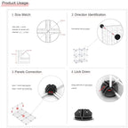 35Pcs Cube Wire Connector replacement for Cube Storage Modular Closet Organizer and Metal Grid Shelving or Pet Animal Playpen (Black)