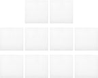 PATIKIL Plastic Mesh Canvas Sheets,10Pcs 4 x 4inch Cross Needlework Blank Yarn Crafting for Embroidery DIY Bookmarks Cup Mats, White, Square