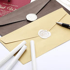 Nuanchu 15 Pcs Glue Gun Sealing Wax Sticks Retro Vintage Wax Sticks for Seal Stamp and Letter for Wedding Invitations Card Envelope Christmas Holiday Gift Ideas(Ivory White)