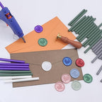 Olive Green Wax Seal Sticks 20pcs, Andotopee Glue Gun Wax Seal Sticks for Wax Seal Stamp, Premium Sealing Wax for Envelope Letter Seal Wedding Invation Craft Adhesive, Great Gift Ideas (Mini Size)