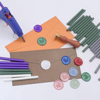 52pcs Black Sealing Wax Sticks, Andotopee Glue Gun Wax Seal Sticks for Wax Seal Stamp, Premium Sealing Wax for Envelope Letter Seal Wedding Invation Craft Adhesive, Great Gift Ideas (Mini Size)