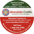 Mandala Crafts 1mm 109 Yards Teal Cotton Waxed Cord for Jewelry Making Bracelet Cord Waxed String - Beading String Thread Jewelry Cords for Necklaces String