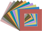 6x8 Mat for 8x10 Frame - Precut Mat Board Acid-Free Mixed Colors 6x8 Photo Matte Made to Fit a 8x10 Picture Frame, Premium Matboard for Family Photos, Show Kits, Art, Picture Framing, Pack of 10 Mats