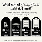 Chalky Chicks All-in-One Chalk Paint for Furniture or Cabinet - 4 Fl Oz - Matte Finish Salt Flats (Off White) for Metal, Wood Furniture Paint - No Sanding All-in-One for Home Decor & Crafts, USA Made