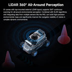 Yahboom ROS2 Robot Car Ackerman Steering Chassis,AI Visual Recognition Embodied Intelligence AI for Jetson Nano B01 4GB,User Manual Included(Ultimate Ver with Nano-4GB)