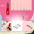 Incraftables Linocut Block Printing Kit – Includes 5 Soft 4" x 6" Rubber Blocks and Carving Tools – Complete Rubber Stamp Making Kit for Beginners, Artists & DIY Crafts