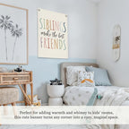 Kids Room Decor,Sisters Make The Best Friends,Boho Girls Bedroom Playroom Toddler Kids Space Decorations,Baby Girl Room Wall Hanging Pennant Flag Banner 18x25 Inch