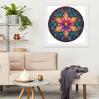 Dream Lotus Wooden Puzzles, 500 Pieces Jigsaw Puzzles 16.5x16.5 inch, Unique Design Wooden Puzzles for Adults and Kids, Family Game Gift