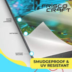 Frisco Craft Matte Clear Self Adhesive Laminating Roll - Self Laminating Sheets for Decals, Sticker, Photos & More - No Heat Sealing, Matte, Clear Sheets (12" x 30 ft)