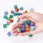 Coyeekn 7 x 7 DND Dice Set, (49 Pieces) Polyhedron Dice for Dungeons & Dragons RPG MTG DND Tabletop Game with 1 Pouch