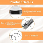 HARFINGTON 20ft Jewelry Wire, 24 Gauge (0.5mm) Brass Craft Soft Metal Tarnish Resistant Copper Beading Wire for Jewelry Making Supplies Crafting, Black