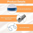 HARFINGTON 13ft Jewelry Wire, 22 Gauge (0.6mm) Brass Craft Soft Metal Tarnish Resistant Copper Beading Wire for Jewelry Making Supplies Crafting, Blue
