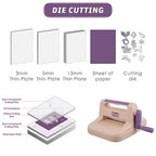 Die Cut Machine,Manual Embossing Machine for Cardmaking,Scrapbooking with Gift Box,6in Openning