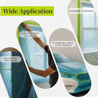 Pre-Taped Masking Film for Painting - 22" x 66' Masking Plastic with Automotive Tape and Drape for Covering Cars, Walls, Windows, Furniture, and More During Painting Projects （2 Rolls）