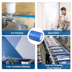 Wide Blue Painters Tape, 12 Inch x 55 Yards, Wide Masking Tape for 3D Printing, Laser Cutting, Painting, Crafting, Labeling, Packing, Office, School, Home Use, Removes Cleanly for 21 Days