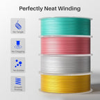 ELEGOO Silk PLA Filament 1.75mm Blue Purple 1KG, Shiny Multi Color 3D Printer Filament Dimensional Accuracy +/- 0.05mm, 1kg Spool(2.2lbs) Fits for Most FDM 3D Printers