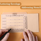 6pcs Straight Line Stencil, Stencils for Journaling,Line Drawing Stencil Lettering Guide,Stencils Templates Set for Card Paper Journal Lettering Writing