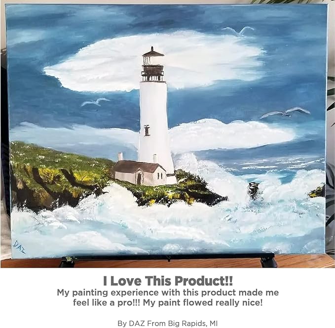 Centurion Deluxe Professional Oil Primed Linen Canvas Panels - 8x8-6 Pack of Linen Canvases for Painting, Artwork and More