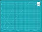 24"x36" Self Healing Cutting Mat, Sewing Mat for Crafts, Double Sided 5-Ply Table Cutting Board for Fabric Quilting Leather Modeling Hobby Project, Turquoise